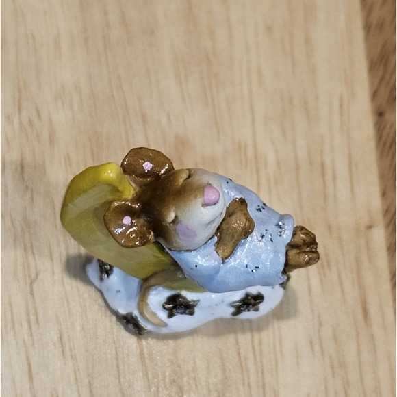 Wee Forest Folk M-210 Heavenly Slumber Retired Signed AP, No WFF Box 1995 Blue - Picture 13 of 13